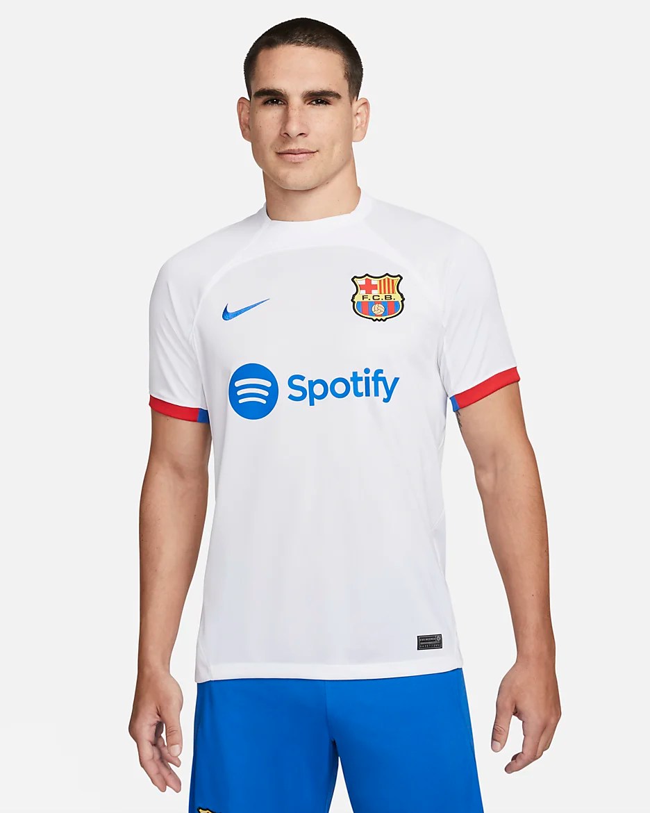 FC Barcelona 23/24 Away Jersey on SALE at Pro&nbsp;Direct